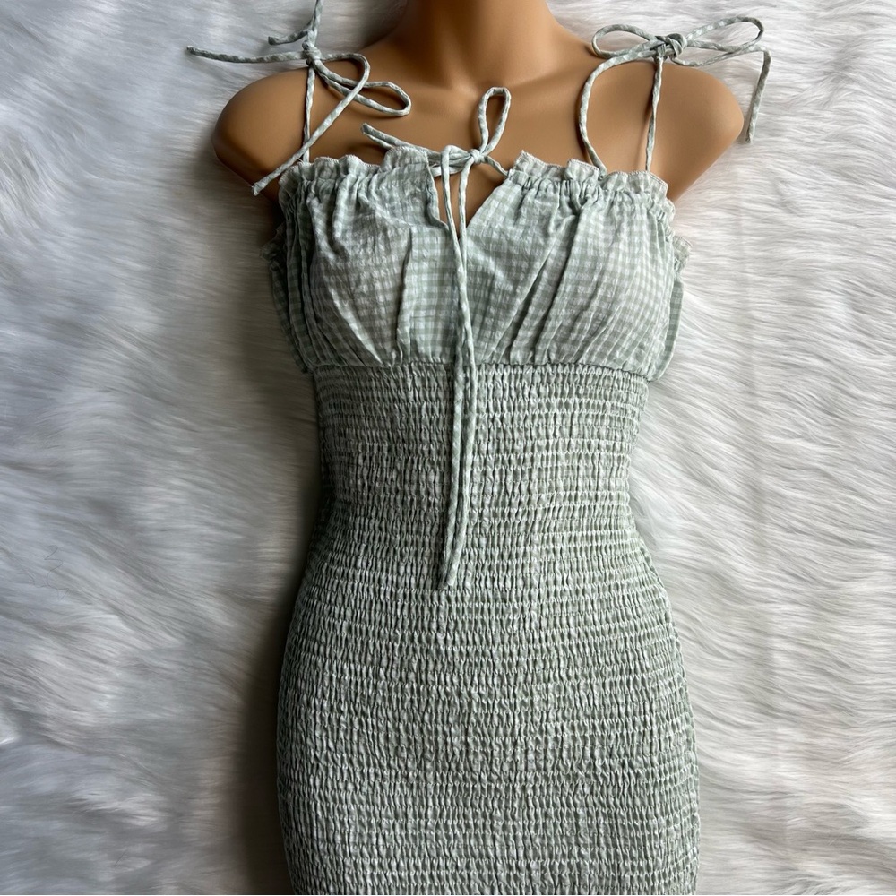 Princess Polly gingham milk maid dress